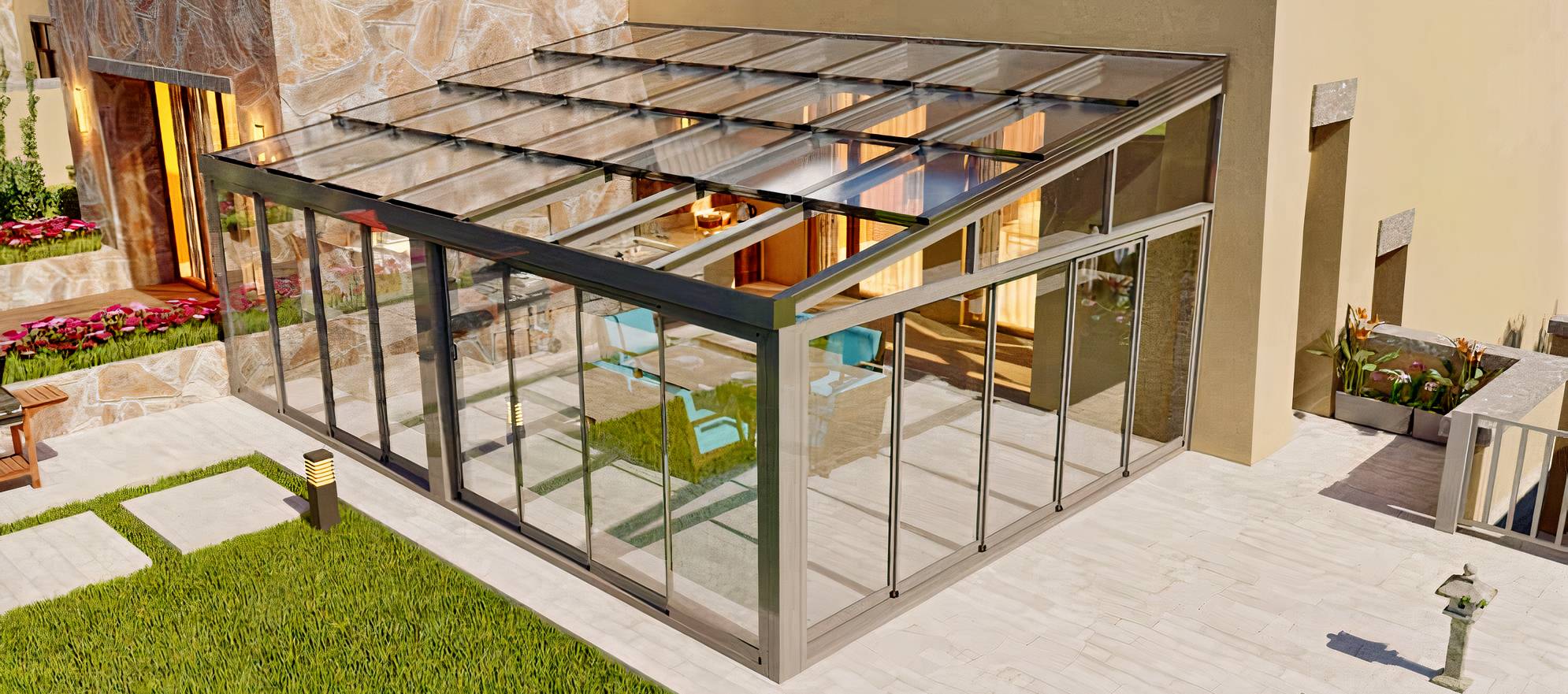 Hero Background - Professional retractable enclosures and telescopic pool enclosures